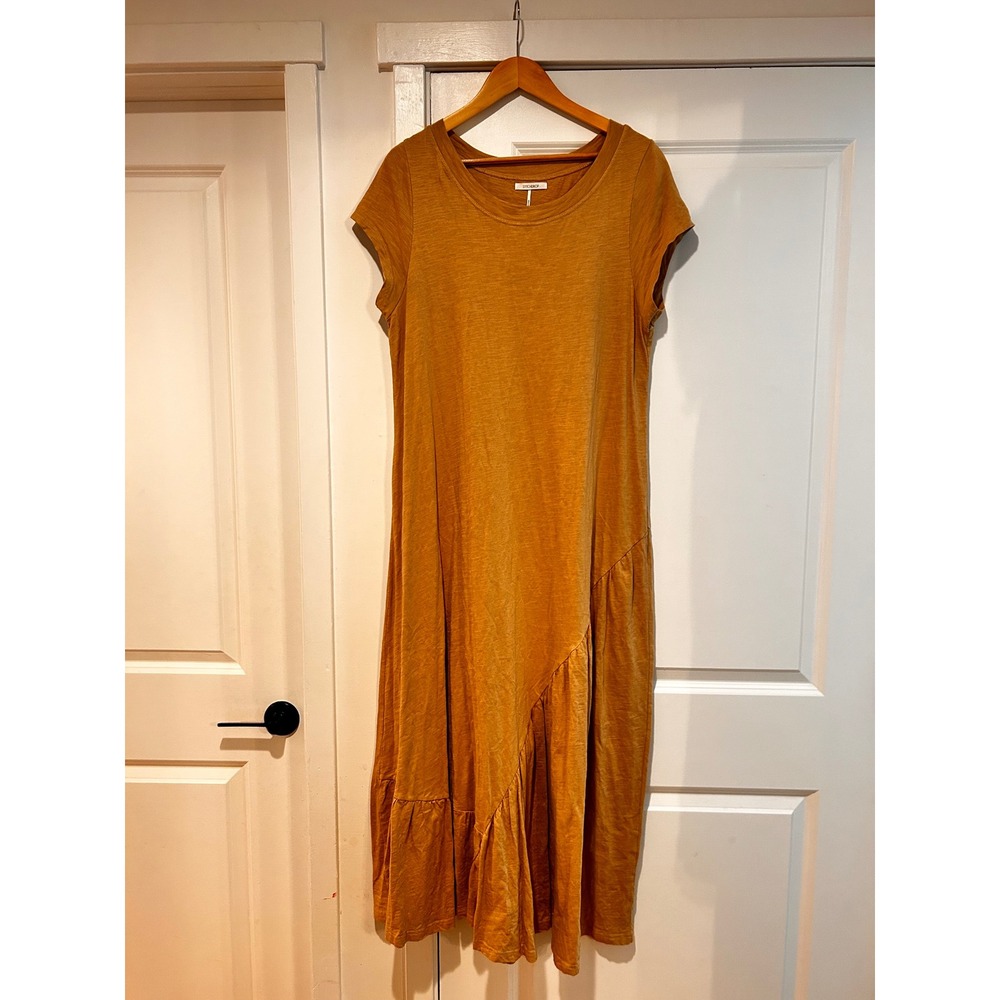 Stitchdrop Womens Asymmetrical Tiered Maxi Dress Medium Boho Cottagecore Prairie - Picture 2 of 10